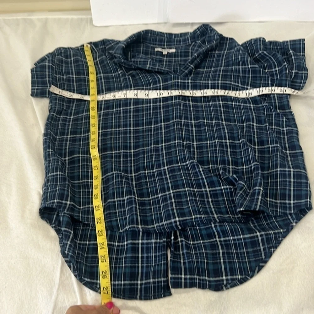 Madewell Swenson pop over baggy shirt short sleeve size XXS